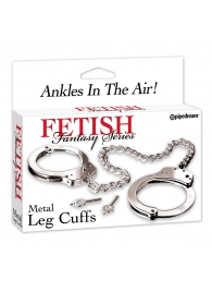 Металлические наручники Metal Leg Cuffs - Pipedream - купить с доставкой в Хабаровске