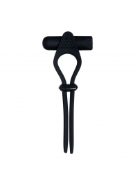 Черное эрекционное лассо с вибропулей Black Tie Affair - Zero Tolerance - в Хабаровске купить с доставкой