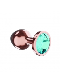 Пробка цвета розового золота с малиновым кристаллом Diamond Topaz Shine L - 8,3 см. - Lola Games - купить с доставкой в Хабаровске