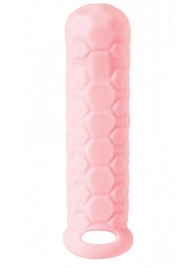 Розовый фаллоудлинитель Homme Long - 15,5 см. - Lola Games - в Хабаровске купить с доставкой