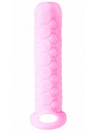 Розовый фаллоудлинитель Homme Long - 13,5 см. - Lola Games - в Хабаровске купить с доставкой