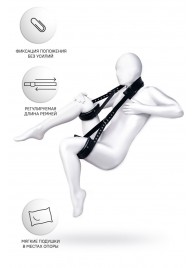 Черные кожаные стропы для фиксации Anonymo - ToyFa - купить с доставкой в Хабаровске