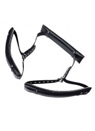 Черные кожаные стропы для фиксации Anonymo - ToyFa - купить с доставкой в Хабаровске