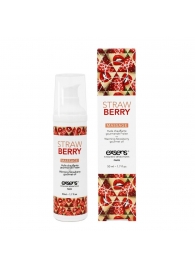 Разогревающее массажное масло  с ароматом клубники Gourmet Strawberry - 50 мл. - Exsens - купить с доставкой в Хабаровске
