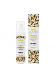 Разогревающее массажное масло с ароматом пина колада Gourmet Pina Colada - 50 мл. - Exsens - купить с доставкой в Хабаровске