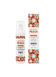 Разогревающее массажное масло Gourmet White Peach Organic с органическими ингредиентами - 50 мл. - Exsens - купить с доставкой в Хабаровске