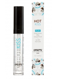 Блеск для губ Hot Kiss Coconut с ароматом кокоса - 7 мл. - Exsens - купить с доставкой в Хабаровске