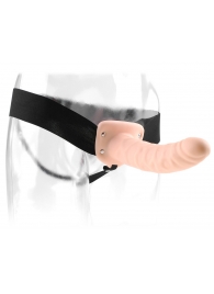 Полый страпон 8  Hollow Strap-On телесного цвета - 19 см. - Pipedream - купить с доставкой в Хабаровске
