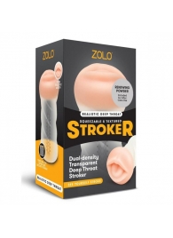 Мастурбатор-ротик ZOLO DEEP THROAT - Zolo - в Хабаровске купить с доставкой