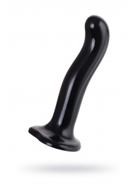 Черный стимулятор для пар P G-Spot Dildo Size L - 19 см. - Strap-on-me - в Хабаровске купить с доставкой
