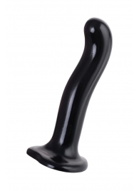 Черный стимулятор для пар P G-Spot Dildo Size L - 19 см. - Strap-on-me - в Хабаровске купить с доставкой