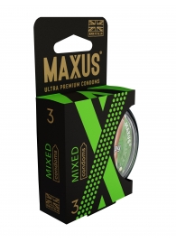 Презервативы в пластиковом кейсе MAXUS AIR Mixed - 3 шт. - Maxus - купить с доставкой в Хабаровске