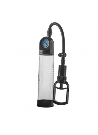 Прозрачная вакуумная помпа с манометром Deluxe Penis Pump - Dream Toys - в Хабаровске купить с доставкой