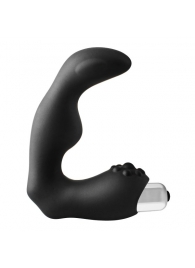 Черный вибромассажер простаты FantASStic Vibrating Prostate Massager - 11,3 см. - Dream Toys - в Хабаровске купить с доставкой