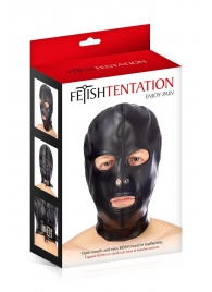 Маска-шлем с прорезями для глаз и рта - Fetish Tentation - купить с доставкой в Хабаровске
