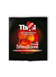 Разогревающий гель-лубрикант Stimulove Strong в одноразовой упаковке - 4 гр. - Биоритм - купить с доставкой в Хабаровске