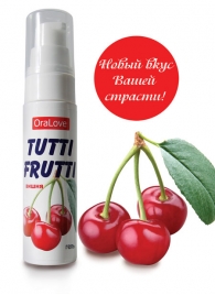 Гель-смазка Tutti-frutti с вишнёвым вкусом - 30 гр. - Биоритм - купить с доставкой в Хабаровске