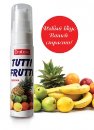 Гель-смазка Tutti-frutti со вкусом тропических фруктов - 30 гр. - Биоритм - купить с доставкой в Хабаровске