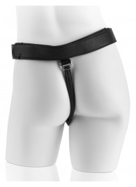 Страпон с телесной насадкой 7  Uncut with Strap on Harness - 18 см. - Pipedream - купить с доставкой в Хабаровске