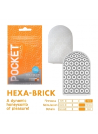 Карманный мастурбатор HEXA-BRICK - Tenga - в Хабаровске купить с доставкой