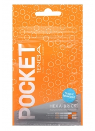 Карманный мастурбатор HEXA-BRICK - Tenga - в Хабаровске купить с доставкой