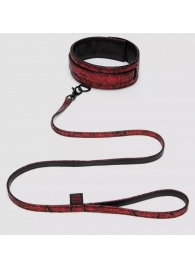 Стильный ошейник с поводком Reversible Faux Leather Collar and Lead - Fifty Shades of Grey - купить с доставкой в Хабаровске