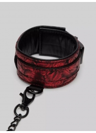 Красно-черные оковы Reversible Faux Leather Ankle Cuffs - Fifty Shades of Grey - купить с доставкой в Хабаровске