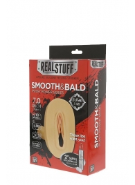 Мастурбатор-вагина с вибрацией и выносным пультом управления REALSTUFF SMOOTH   BALD - Dream Toys - в Хабаровске купить с доставкой