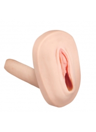Мастурбатор-вагина с вибрацией и выносным пультом управления REALSTUFF SMOOTH   BALD - Dream Toys - в Хабаровске купить с доставкой