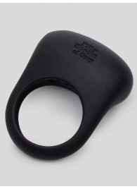 Черное эрекционное виброкольцо Sensation Rechargeable Vibrating Love Ring - Fifty Shades of Grey - в Хабаровске купить с доставкой