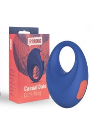 Синее эрекционное кольцо RRRING Casual Date Cock Ring - FeelzToys - в Хабаровске купить с доставкой