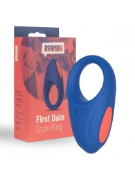 Синее эрекционное кольцо RRRING First Date Cock Ring - FeelzToys - в Хабаровске купить с доставкой
