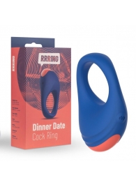 Синее эрекционное кольцо RRRING Dinner Date Cock Ring - FeelzToys - в Хабаровске купить с доставкой