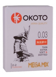 Набор из 4 презервативов OKOTO MegaMIX - Sitabella - купить с доставкой в Хабаровске
