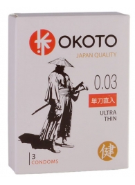 Ультратонкие презервативы OKOTO Ultra Thin - 3 шт. - Sitabella - купить с доставкой в Хабаровске