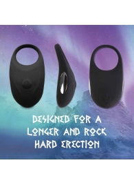 Черное эрекционное виброкольцо Thor Cockring - FeelzToys - в Хабаровске купить с доставкой