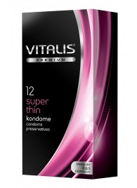 Ультратонкие презервативы VITALIS PREMIUM super thin - 12 шт. - Vitalis - купить с доставкой в Хабаровске