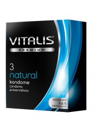 Классические презервативы VITALIS PREMIUM natural - 3 шт. - Vitalis - купить с доставкой в Хабаровске