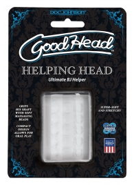 Прозрачный мастурбатор HELPING HEAD - Doc Johnson - в Хабаровске купить с доставкой