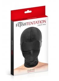 Сплошная маска-шлем с имитацией повязки для глаз - Fetish Tentation - купить с доставкой в Хабаровске