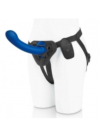 Синяя насадка Remote Control P-Spot G-Spot с черными трусиками - 20 см. - Pegasus - купить с доставкой в Хабаровске
