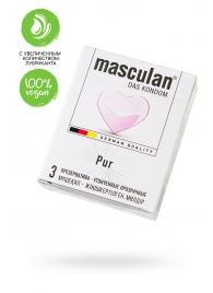 Супертонкие презервативы Masculan Pur - 3 шт. - Masculan - купить с доставкой в Хабаровске