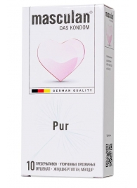 Супертонкие презервативы Masculan Pur - 10 шт. - Masculan - купить с доставкой в Хабаровске