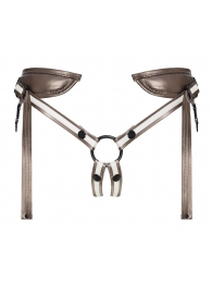 Бронзовый пояс для насадок Desirous Harness - Strap-on-me - купить с доставкой в Хабаровске