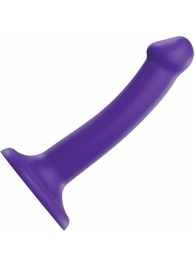 Фиолетовый фаллоимитатор-насадка Strap-On-Me Dildo Dual Density size S - 17 см. - Strap-on-me - купить с доставкой в Хабаровске