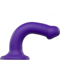 Фиолетовый фаллоимитатор-насадка Strap-On-Me Dildo Dual Density size M - 18 см. - Strap-on-me - купить с доставкой в Хабаровске