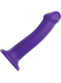 Фиолетовый фаллоимитатор-насадка Strap-On-Me Dildo Dual Density size L - 19 см. - Strap-on-me - купить с доставкой в Хабаровске