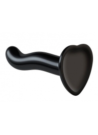 Черный фаллоимитатор-насадка Strap-On-Me P G spot Dildo size S - 16,4 см. - Strap-on-me - купить с доставкой в Хабаровске
