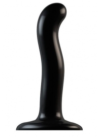 Черный фаллоимитатор-насадка Strap-On-Me P G spot Dildo size S - 16,4 см. - Strap-on-me - купить с доставкой в Хабаровске