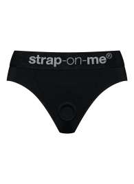 Черные трусики для насадок Heroine Lingerie Harness - size M - Strap-on-me - купить с доставкой в Хабаровске